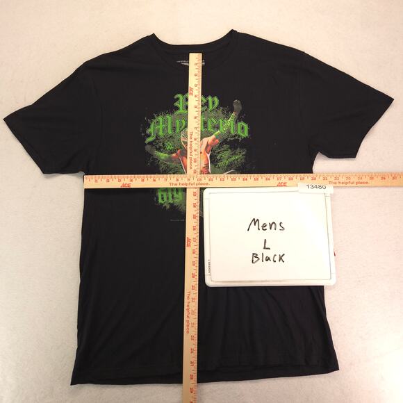 WWE Ray Mysterio Ripple Junction Graphic Short Sleeve T Shirt Mens Size L Black - Picture 5 of 9